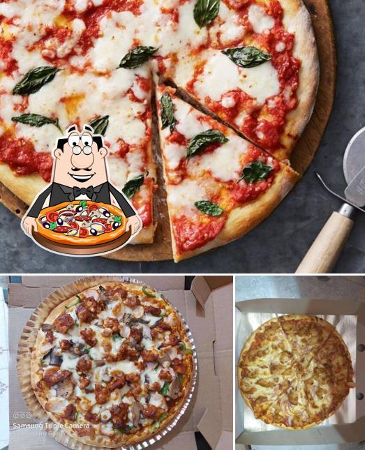 Pick various kinds of pizza