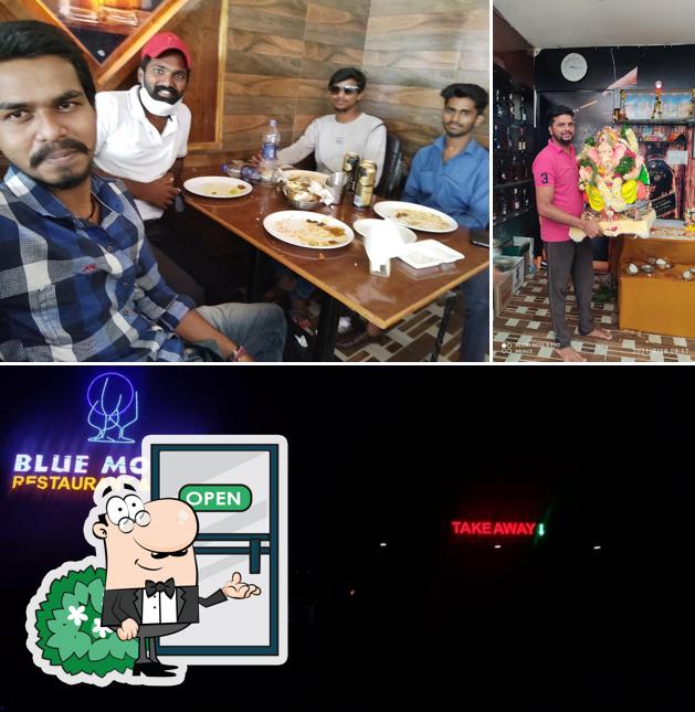 The exterior of Blue Moon Restaurant & Bar