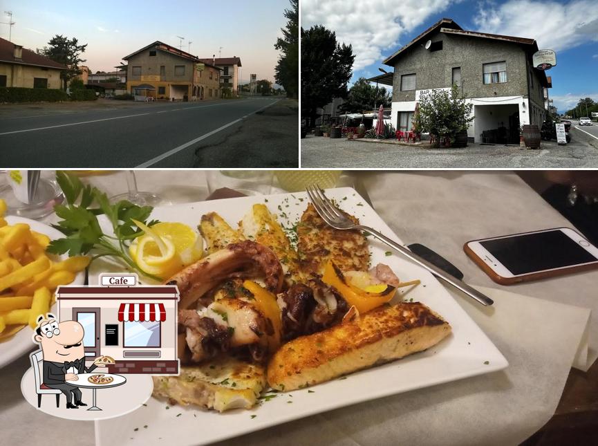 Bar Trattoria Pizzeria Meda si caratterizza per la esterno e cibo