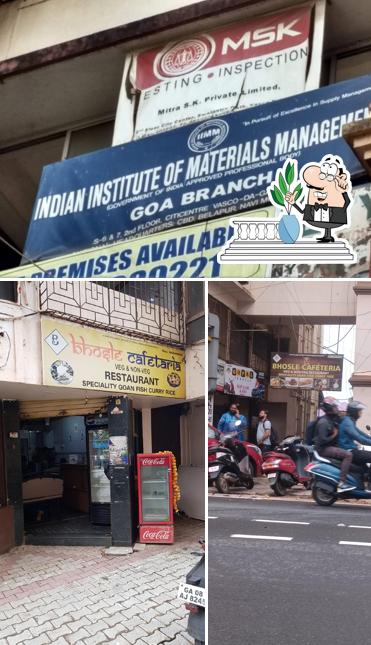 The exterior of Bhosle Cafeteria Veg & Non - Veg