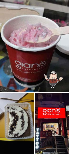 Food at Giani's Ice cream, Shakes & Sundaes