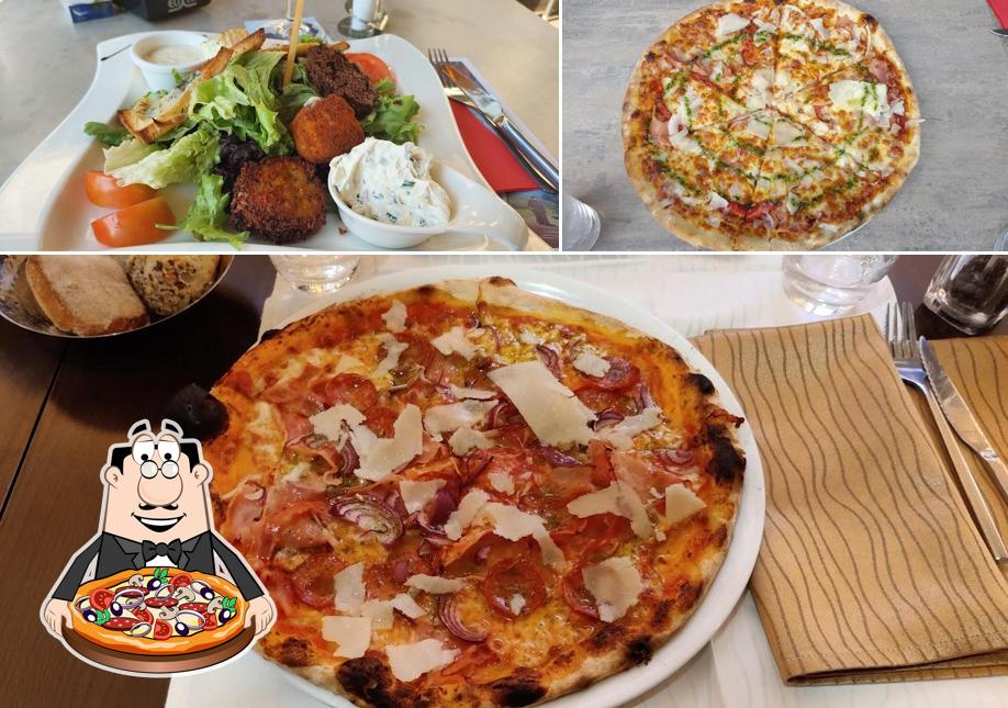 Prenez différents genres de pizzas