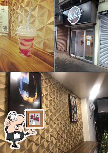 The restaurant's interior and beverage