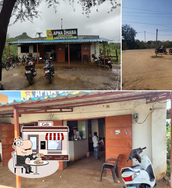 Check out how APNA DHABA looks outside