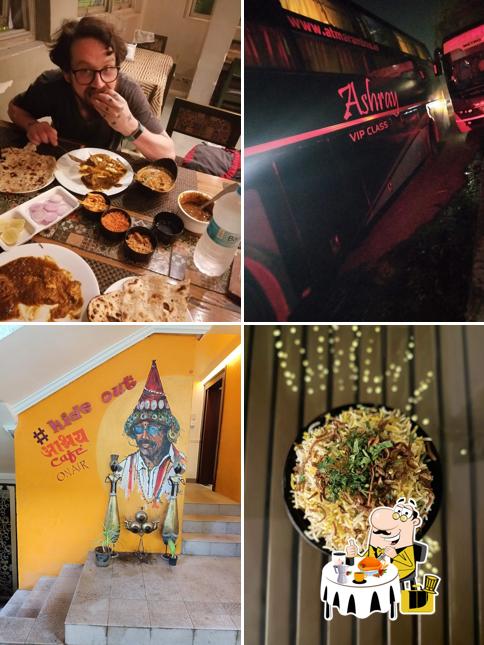 Food at Ashray Hotel. Family Restaurant and Bar