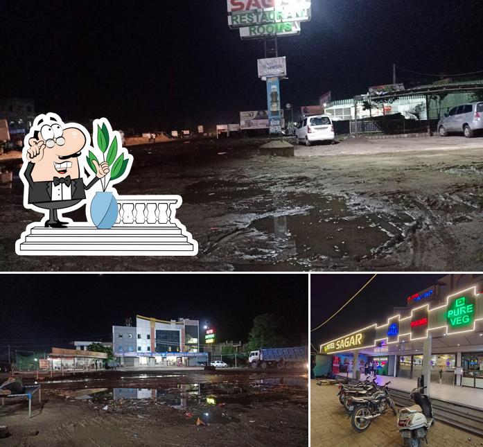 Enjoy the view at the outside area of Sagar Hotel And Restaurant