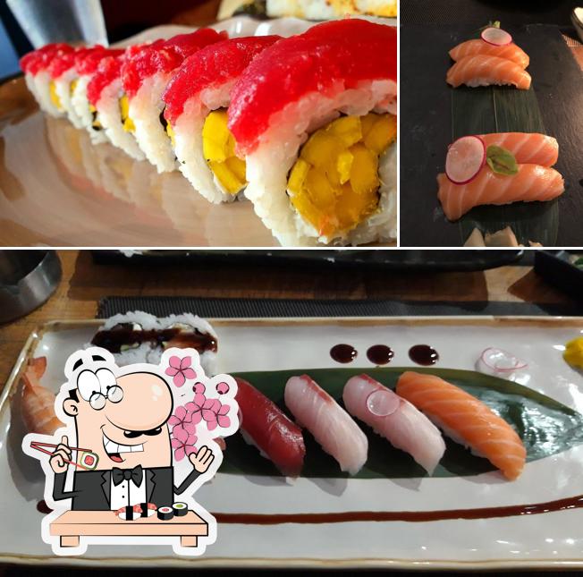 Scegli le diverse opzioni di sushi