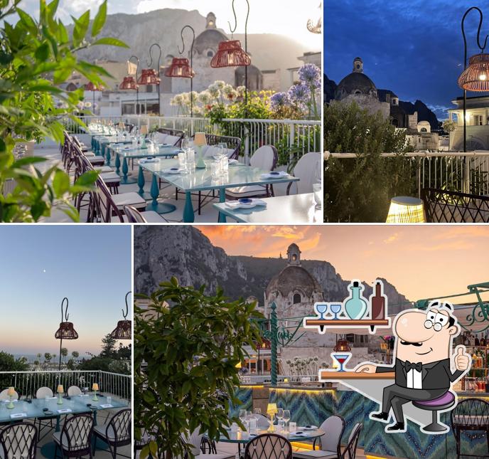 Dai un'occhiata agli interni di Bianca Rooftop Carne & Crudo
