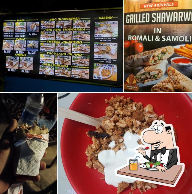 Food at ZK Chicken Shawarma