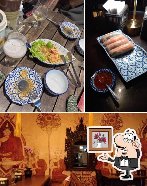 O interior do Restaurante Bangkok Garden