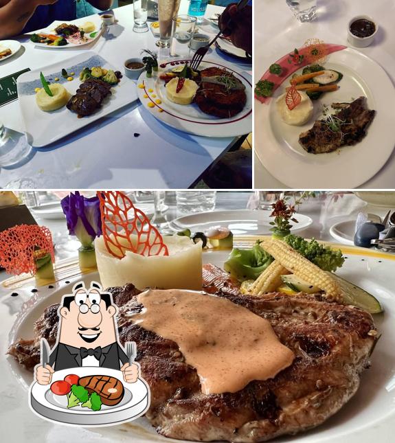 Steak at Huddles Cafe