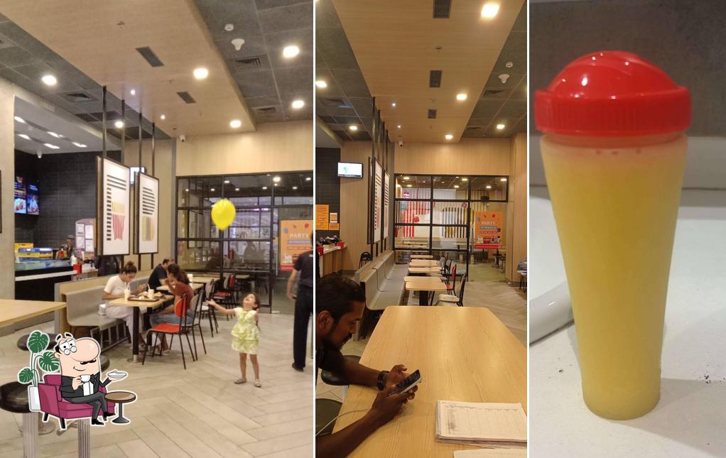 The interior of McDonald's