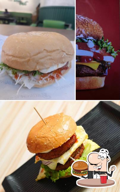 Get a burger at Burger Space