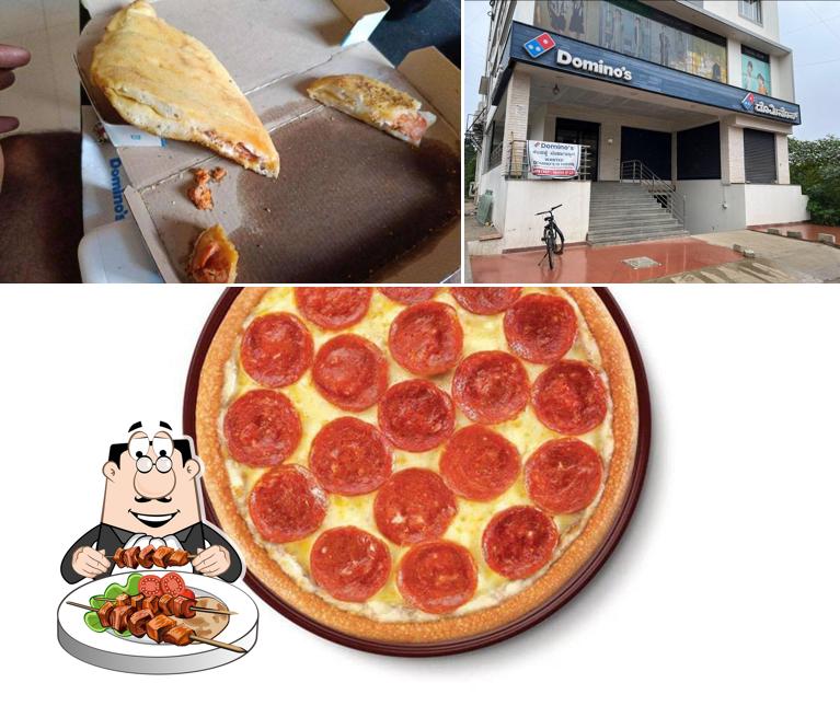 Domino’s Pizza is distinguished by food and exterior