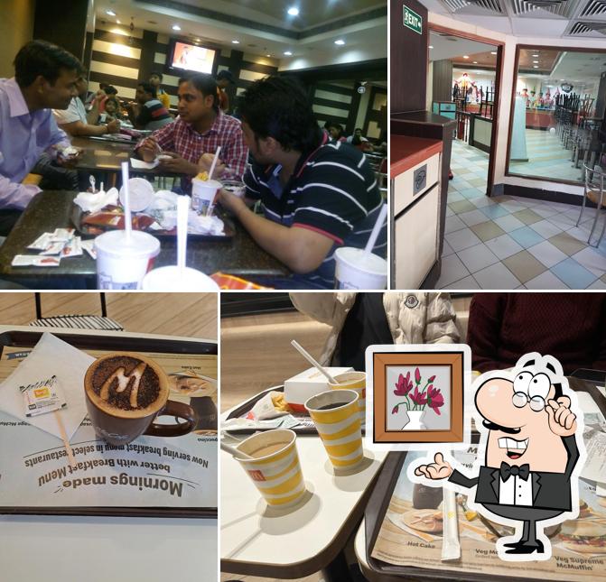 The interior of McDonald's India