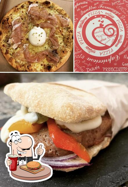 Ordina un hamburger a Pizza Top