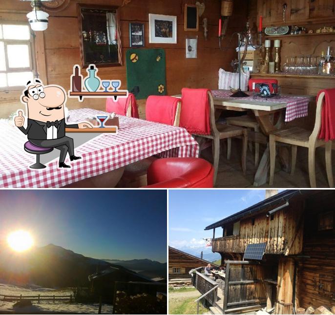 La immagine di interni e esterno da Restaurant Alpenrose