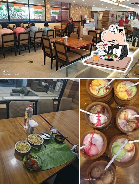The picture of food and interior at Hotel RRR Amaravathi A/C