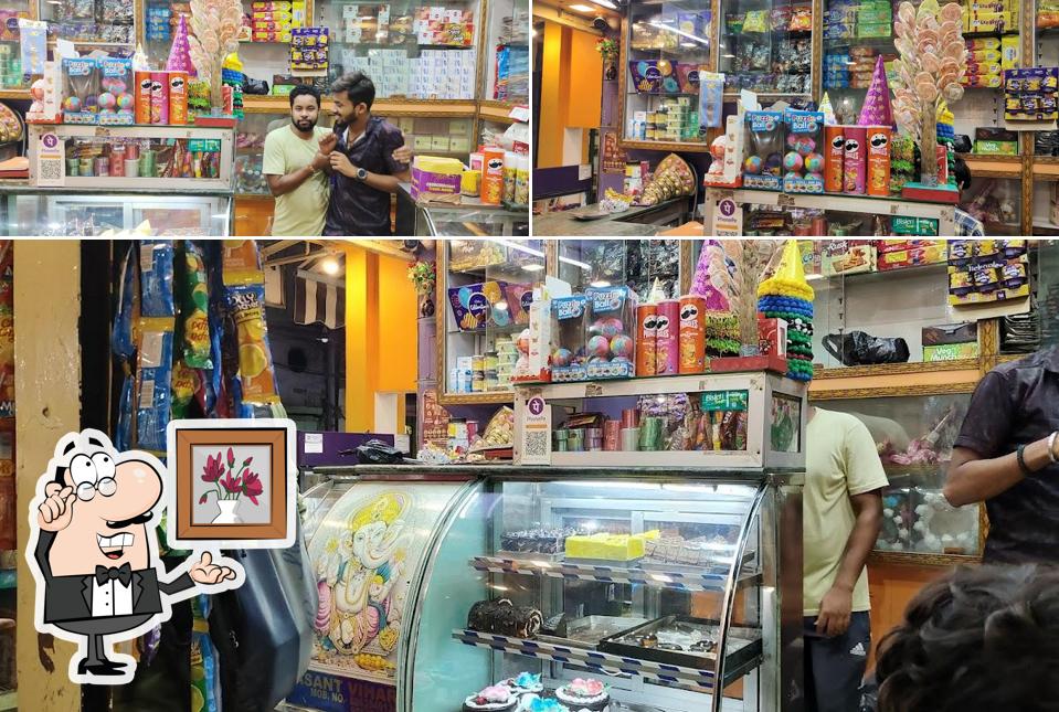 Among different things one can find interior and food at Vasant Vihar