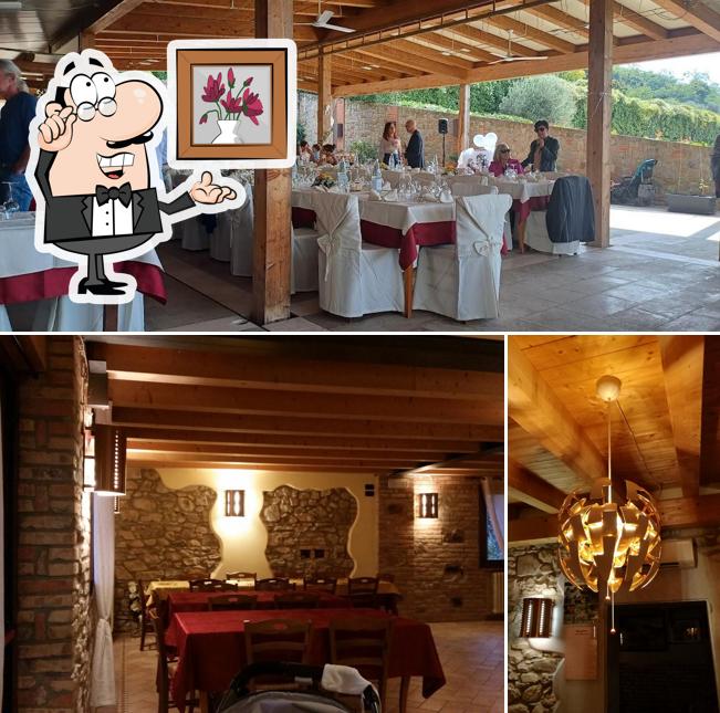 Gli interni di Trattoria Montevendevolo