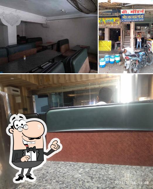 The interior of B. Modern Restaurant