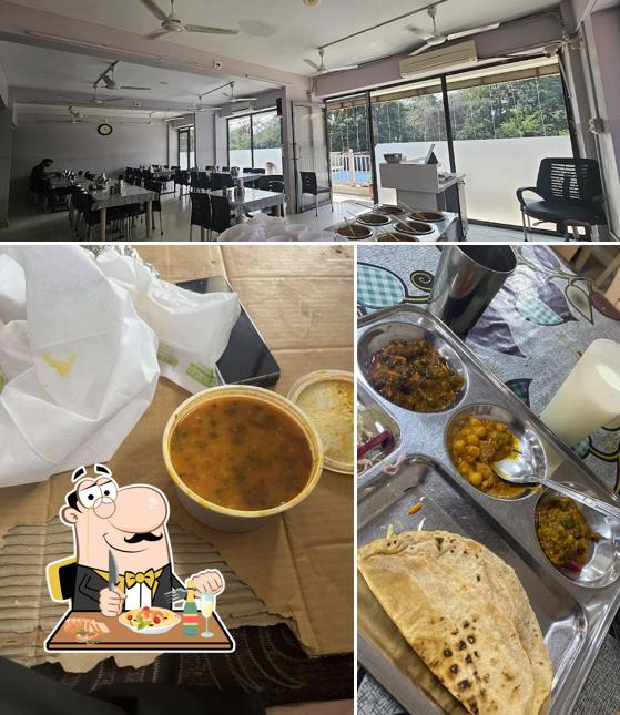 Among different things one can find food and interior at Rajwadi Bhojnalay