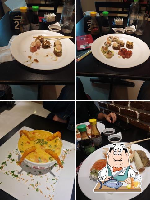 Salmão grelhado em Sushi House