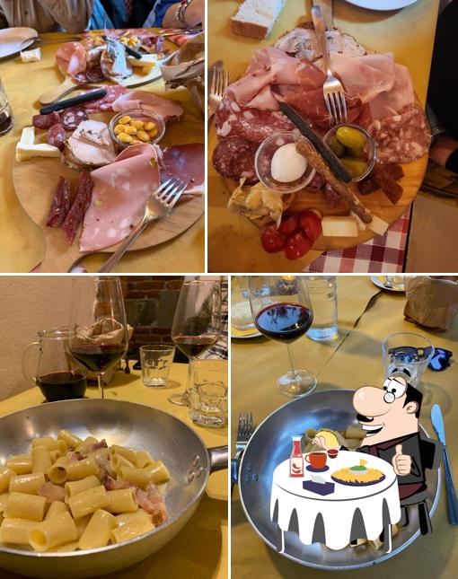 Piatto di formaggi al La Fraschetta Romana