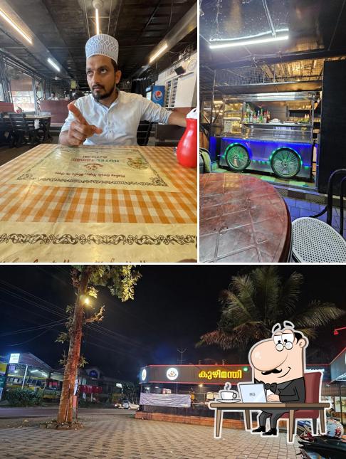 The restaurant's interior and exterior