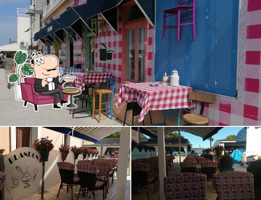 Gli interni di Blandona