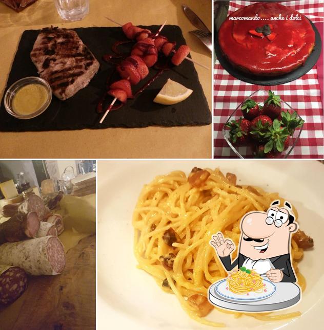 Spaghetti alla carbonara al Marcomando