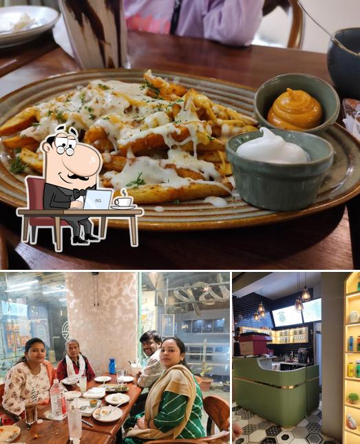 The interior of Crisp Cafe