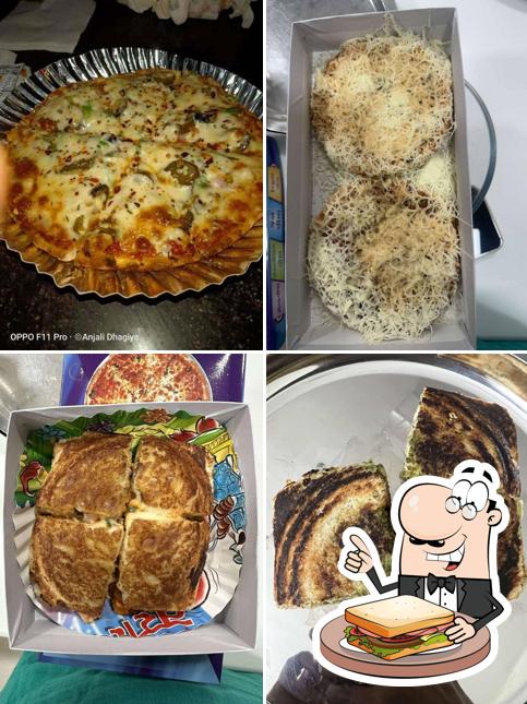 Grilled cheese sandwich at Jasuben Shah Old Pizza