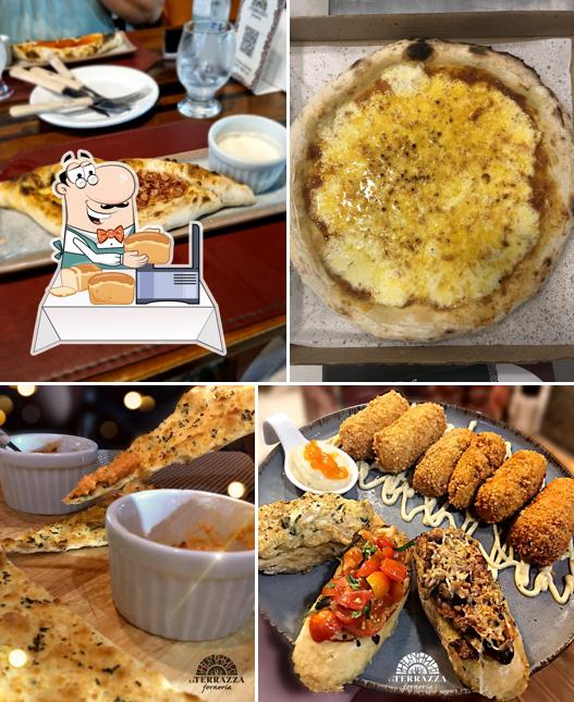 Pão-com-alho em La Terrazza Forneria Pizzaria