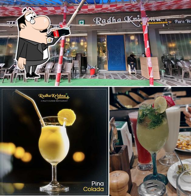 The restaurant's drink and interior