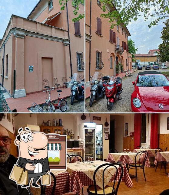 Questa è la foto che raffigura la esterno e interni di Trattoria alla Villa