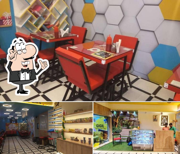 The interior of Gigil Cafe