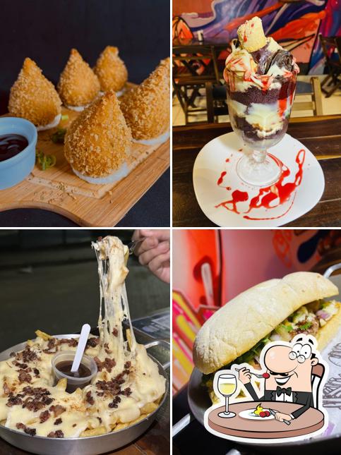Comida em The Bunker Burger