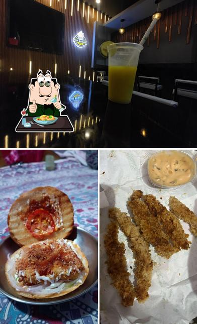 This is the image depicting food and beverage at The Burger 420