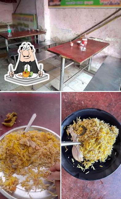 This is the image showing food and interior at Lazeez Chicken Biryani