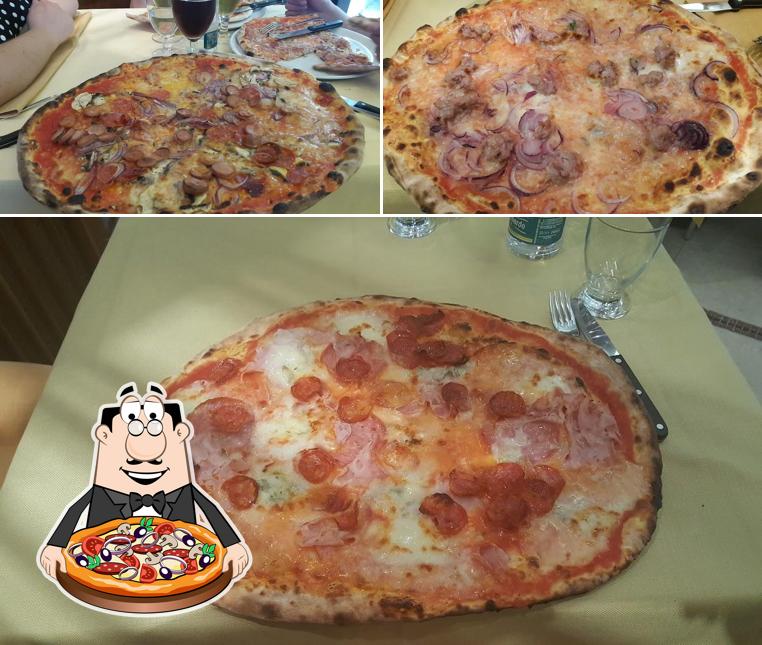 A Pizzeria La Perla, puoi ordinare una bella pizza
