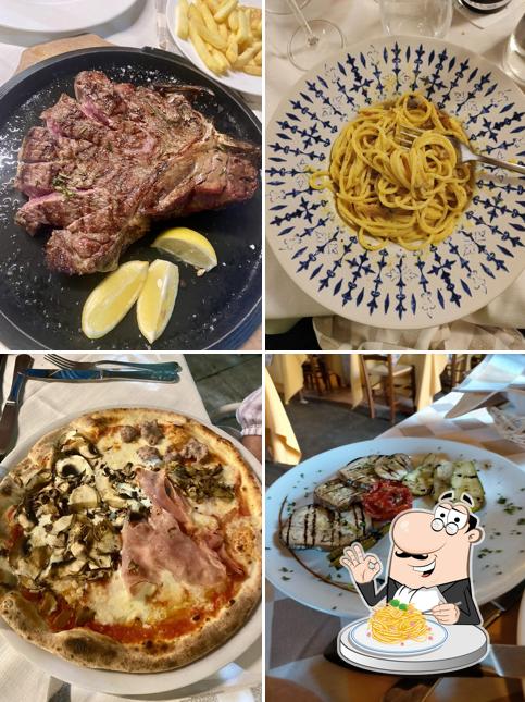 Spaghetti alla carbonara al Ristorante La Pieve Vecchia