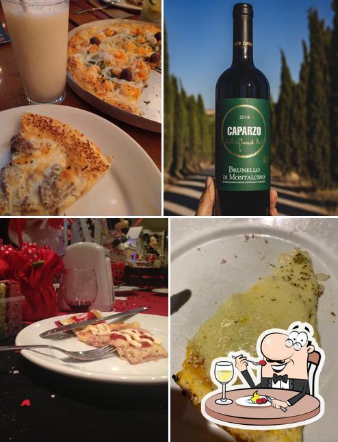 Platos en Loppiano Pizza