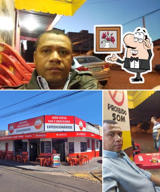 O interior do Bar e Mercearia Serv Festa Expedicionários