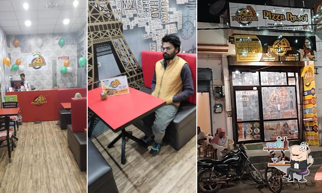 The interior of Pizza Rasoi safidon Best pizza in Safidon
