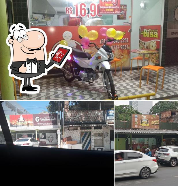O exterior do Pizzaria Da Bisa