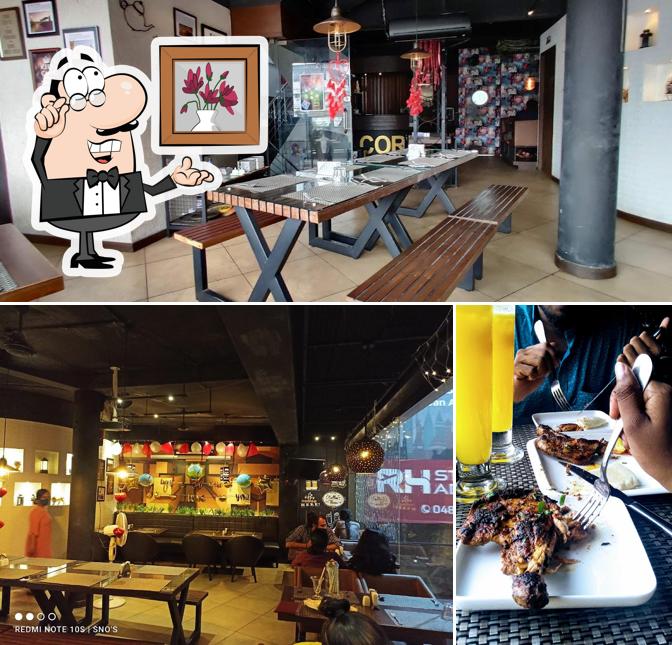 The interior of Corniche Resto