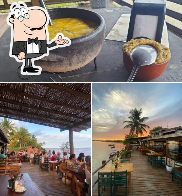 Entre diversos coisas, interior e comida podem ser encontrados no RESTAURANTE PIER GAIVOTAS