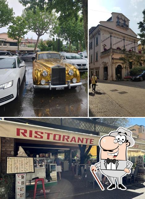 La esterno e interni del ristorante