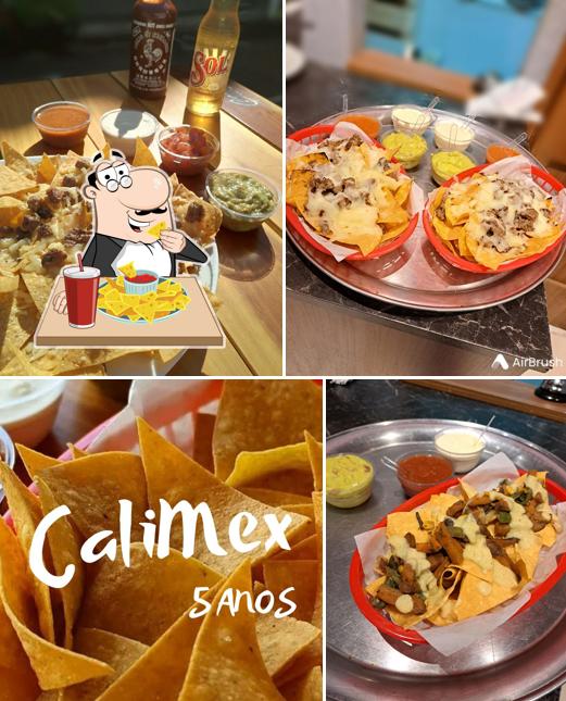 Nachos em CaliMex Burrito